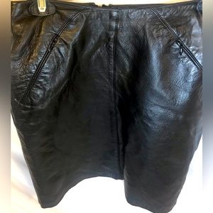 Leather Vintage Ellen Tracy Skirt